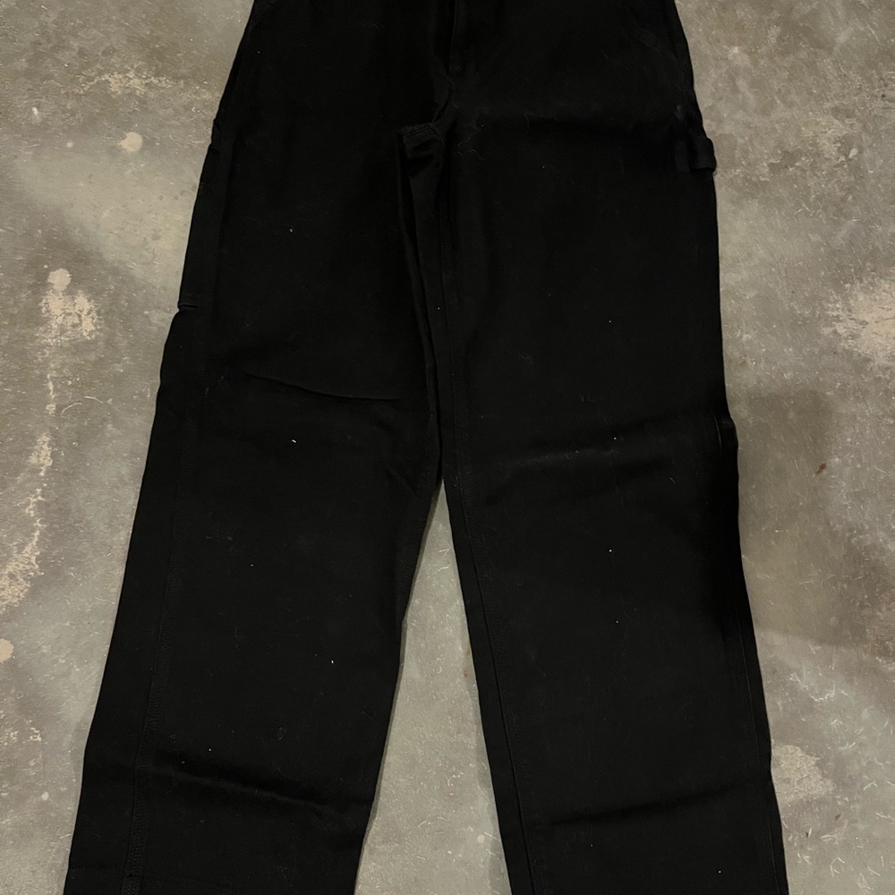 TNA Black High-Waist Pants with Branded Waist Tag